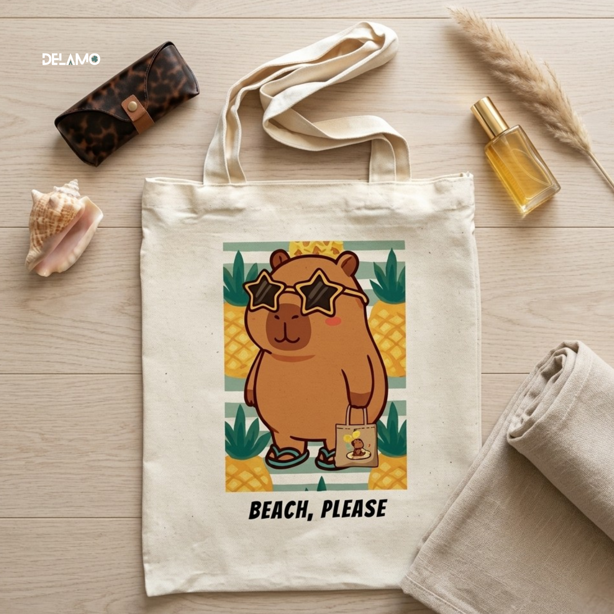 Beach Please- Summer Small Tote Bag