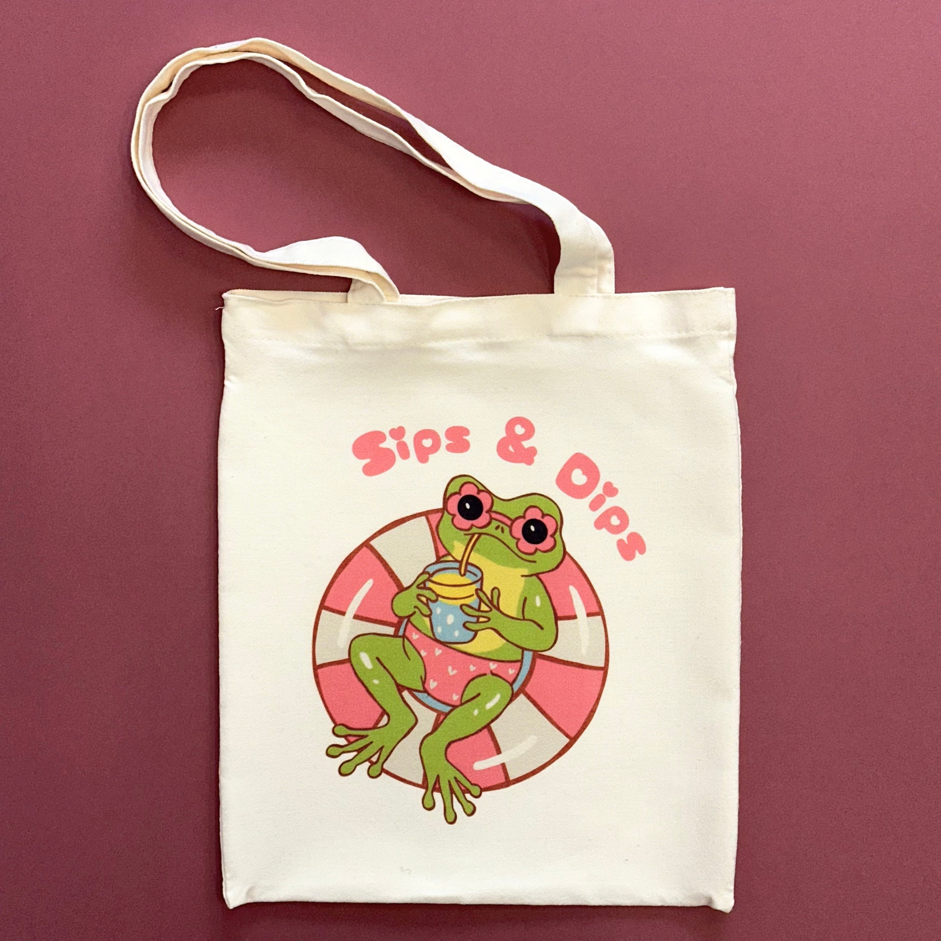 Sips and Dips- Summer Tote Bag