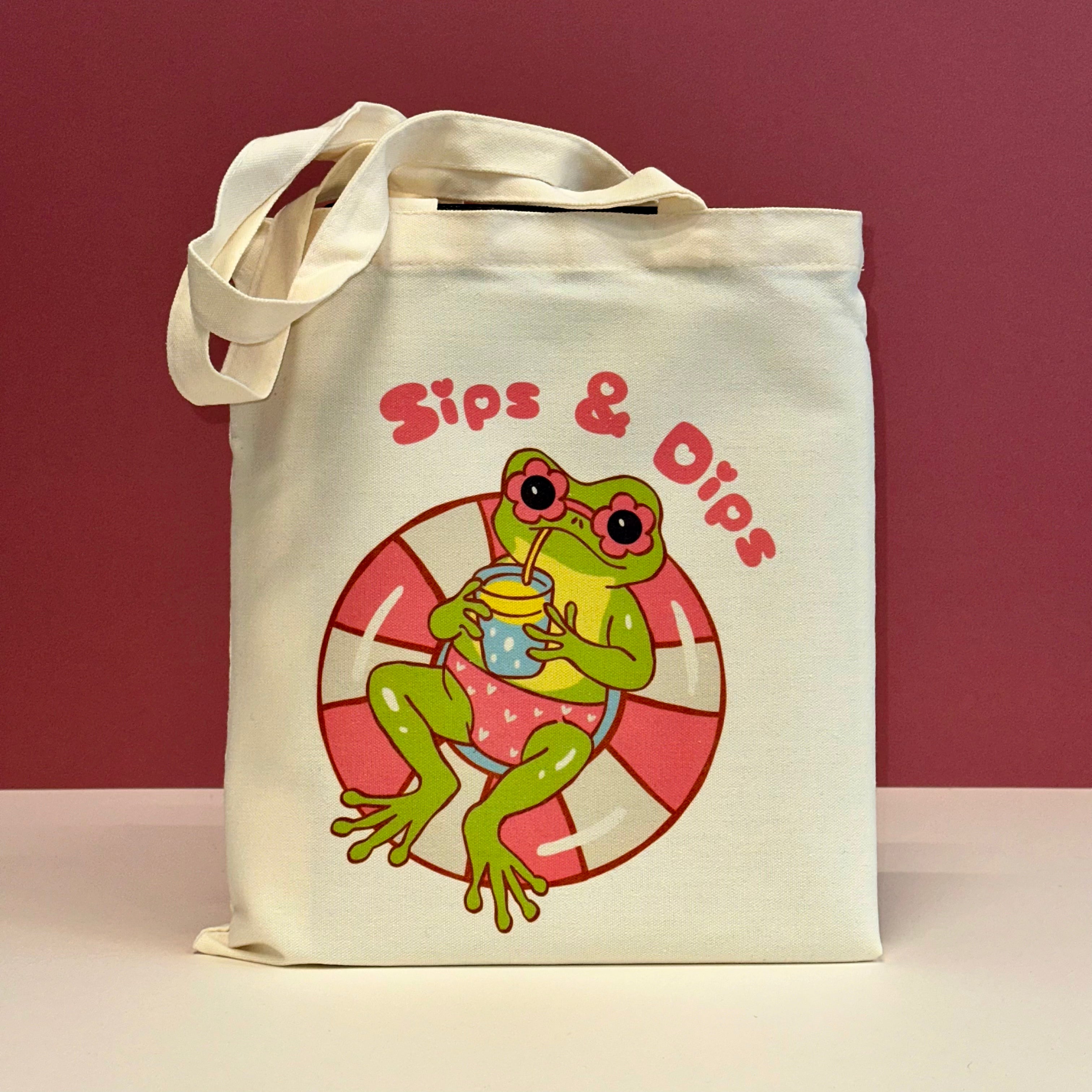Sips and Dips- Summer Tote Bag