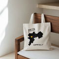 Delamo Offaly canvas tote bag with bold typographic print celebrating the Faithful County.